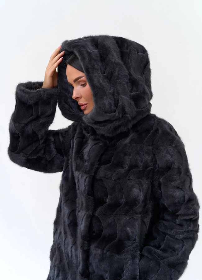 Шуба из меха норки модель № 34048 в кредит фото